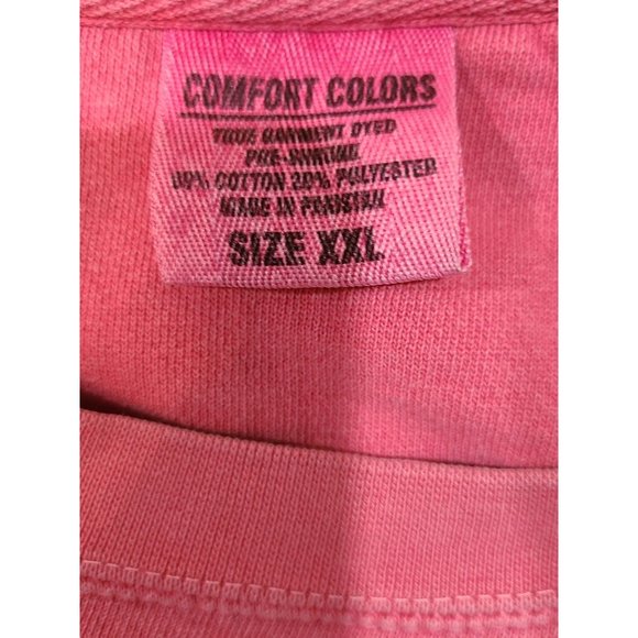 Comfort Colors Sweatshirt Women's XXL Pink Crew Neck Tennessee State Print Fall - Picture 5 of 5